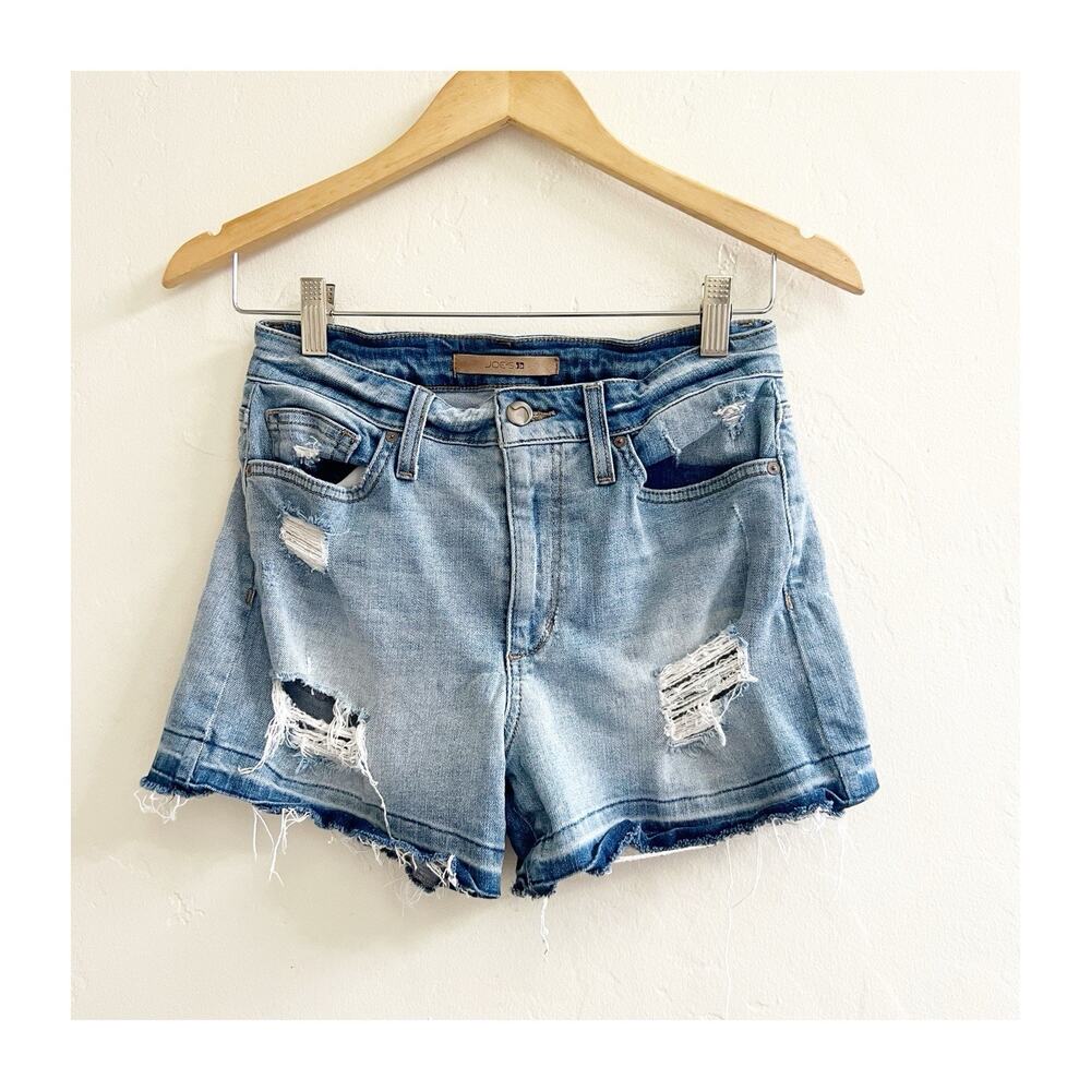 Joes Jeans Alston Distressed Released Hem Jean Shorts Size 27 Grunge Streetwear